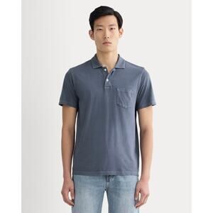 NWT Everlane The Essential Organic Garment-Dyed Polo in Navy size Large